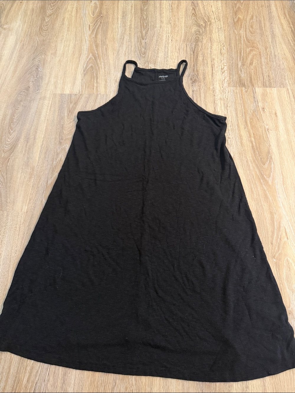 aerie Black Tank Swing Dress